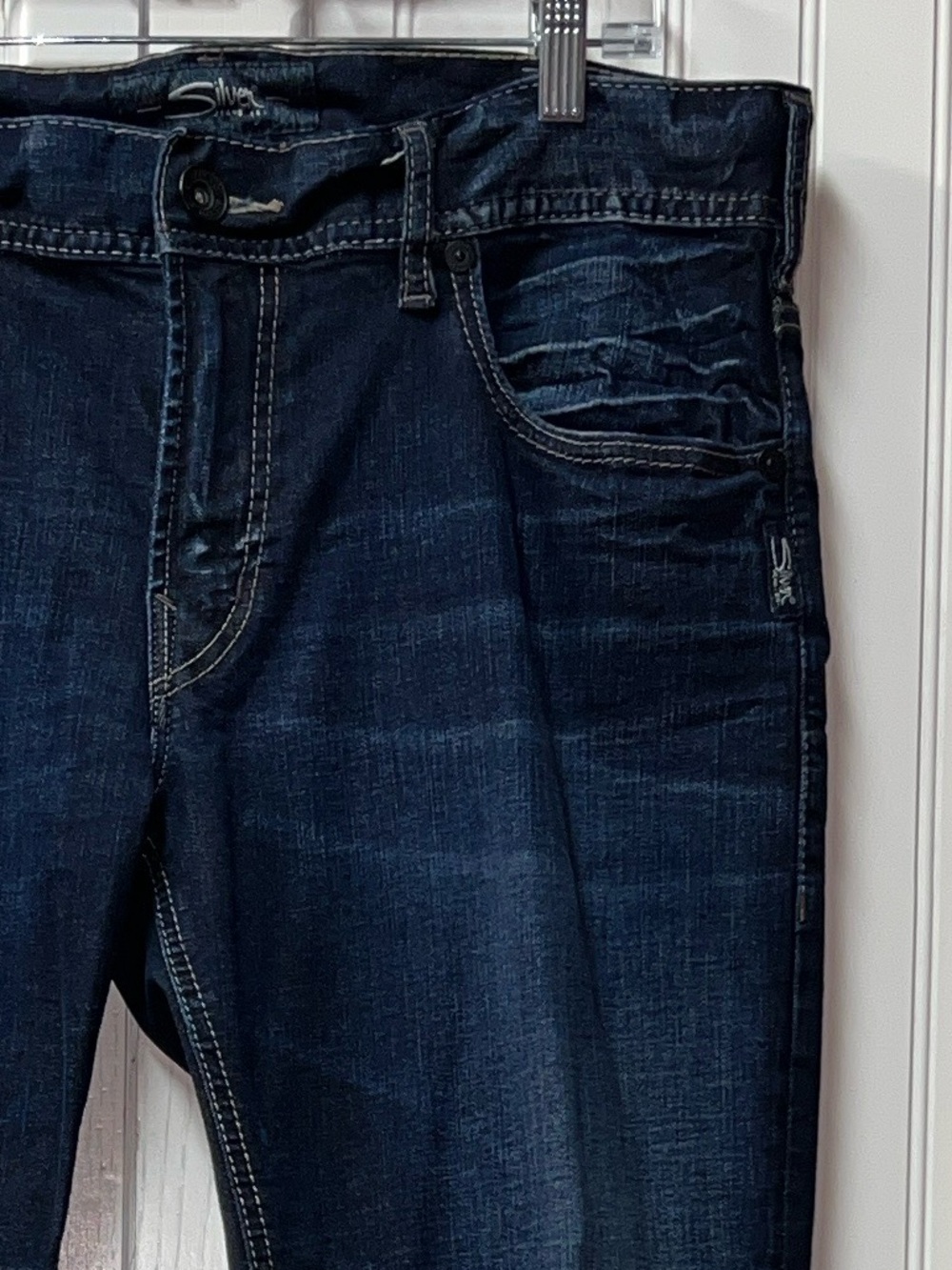 Silver Allan Jeans 34 NWOT